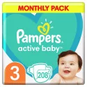 PAMPERS Active Baby MSB S3 208 ks