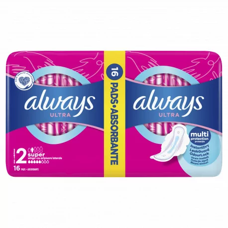 Always Ultra Duo Super Plus Vložky 16 ks