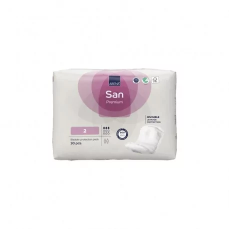 ABENA San Premium 2 inkontinenčné vložky anatomické 11x26 cm savosť 350 ml 30 ks