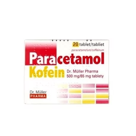 Dr. Müller Paracetamol Kofein 500 mg/65 mg tablety 20 ks