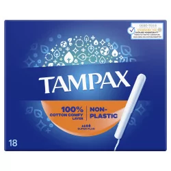 Tampax NON-PLASTIC Super Plus 18 ks Tampax NON-PLASTIC Super Plus 18 ks