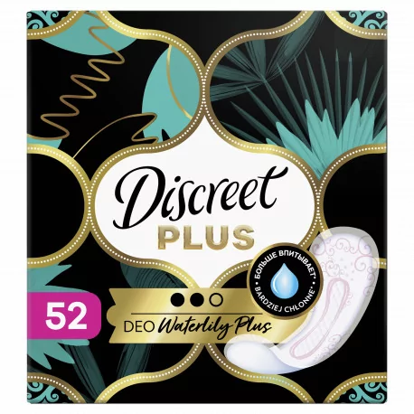 Discreet Intimky Water Lilly Plus Vložky 52 ks