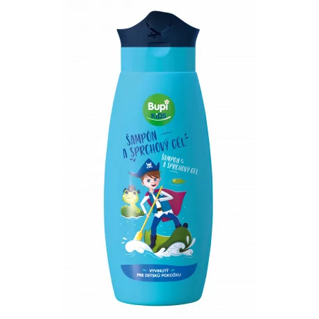 Bupi KIDS Šampón a sprchový gél modrý 250 ml