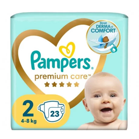 PAMPERS PREMIUM CARE 2 Mini detské plienky (4-8 kg) 23 ks