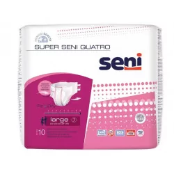 Seni SUPER QUATRO large 3 plienkové nohavičky pás 100-150 cm 10 ks