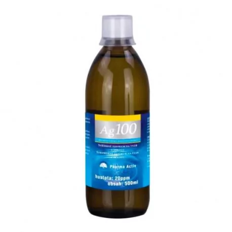 Pharma Activ Koloidné striebro Ag100 hustota 20ppm 500 ml