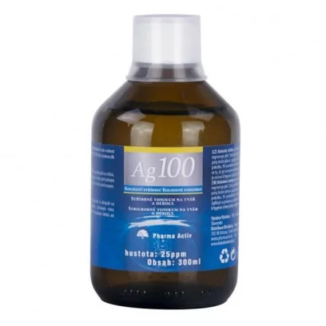 Pharma Activ Koloidné striebro Ag100 hustota 25ppm 300 ml