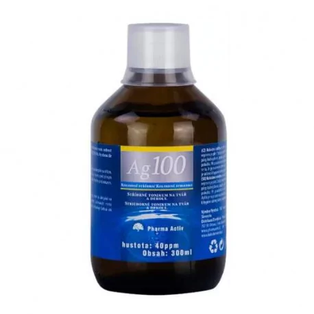 Pharma Activ Koloidné striebro Ag100 hustota 40ppm 300 ml