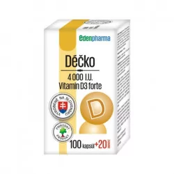 EDENPharma Déčko 4000 I.U. kapsuly 120 ks
