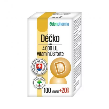 EDENPharma Déčko 4000 I.U. kapsuly 120 ks