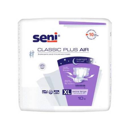 Seni CLASSIC PLUS AIR Extra Large XL plienkové nohavičky 10 ks