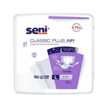Seni CLASSIC PLUS AIR Large L plienkové nohavičky 10 ks