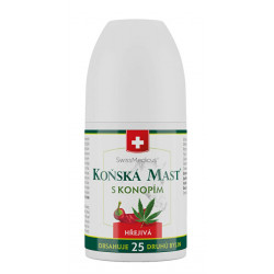 SwissMedicus KONSKÁ MASŤ S KONOPOU hrejivá roll-on 90 ml