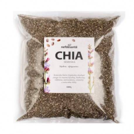nefdesanté CHIA semienka semená Šalvie (Salvia Hispanica) 1000 g