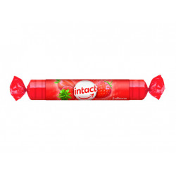 INTACT rolka HROZNOVÝ CUKOR S VIT.C JAHODA pastilky 40 g