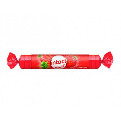 INTACT rolka HROZNOVÝ CUKOR S VIT.C JAHODA pastilky 40 g