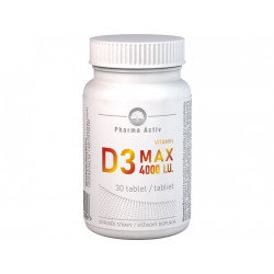 Pharma Activ Vitamin D3 MAX 4000 I.U. tablety 30 ks