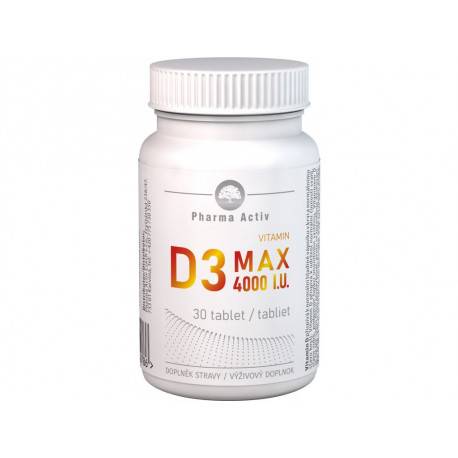 Pharma Activ Vitamin D3 MAX 4000 I.U. tablety 30 ks