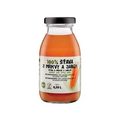 zdravo 100% MRKVOVO-JABLKOVÁ ŠŤAVA 200 ml