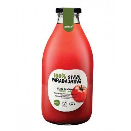 zdravo 100% PARADAJKOVÁ ŠŤAVA 750 ml