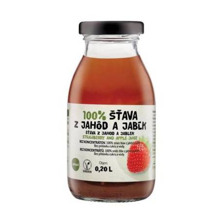 zdravo 100% JAHODOVO-JABLKOVÁ ŠŤAVA 200 ml