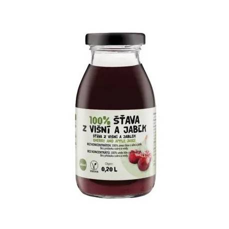zdravo 100% VIŠNOVO-JABLKOVÁ ŠŤAVA 200 ml