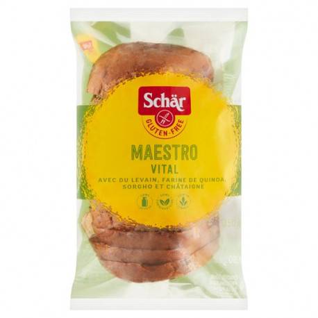Schär MAESTRO VITAL chlieb bezgluténový kysnutý viaczrnný krájaný 350 g