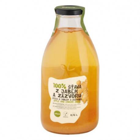 zdravo 100% ŠŤAVA Z JABĹK A ZÁZVORU 750 ml