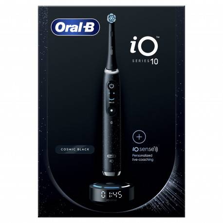 Oral-B EK iO Series 10 Black + držiak zubnej kefky + cestovné púzdro 1 set