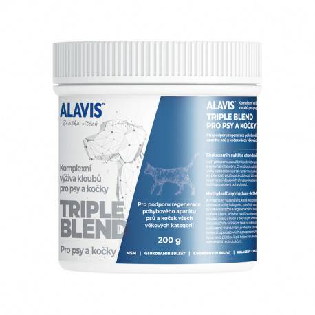 ALAVIS TRIPLE BLEND Pre psy a mačky prášok 200 g