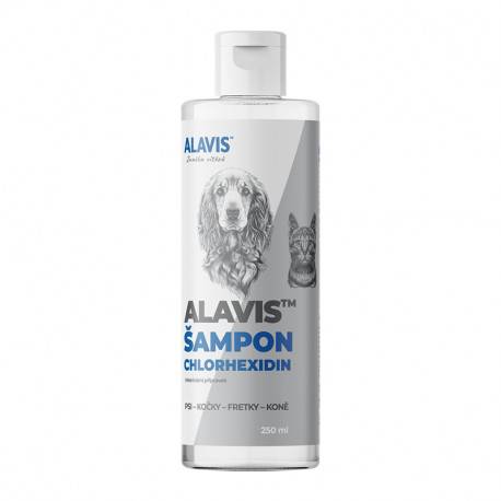 ALAVIS ŠAMPON Chlórhexidín psy, mačky, fretky, kone 250 ml