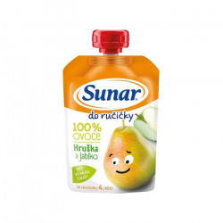 Sunar Do ručičky HRUŠKA a jablko 100 % ovocia 100 g