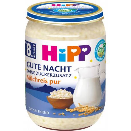 Hipp BIO Mliečna kaša ryžová na dobrú noc 190 g
