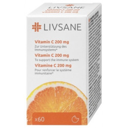 LIVSANE Vitamín C 200 mg tablety 60 ks