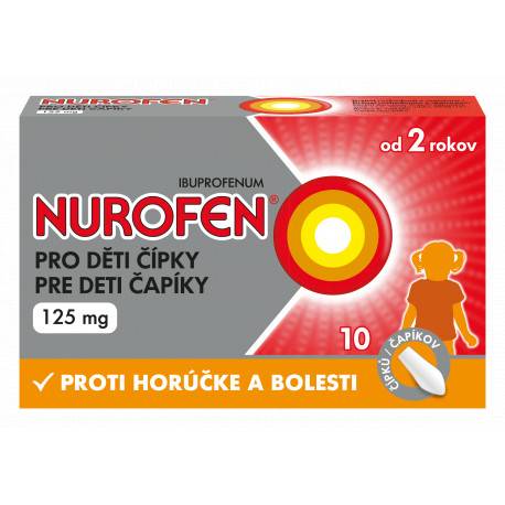NUROFEN pre deti 125 mg čapíky 10 ks
