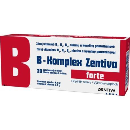 B-Komplex forte ZENTIVA tablety 20 ks