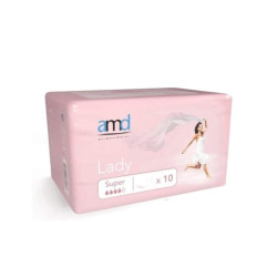 amd Lady Super inkontinenčné vložky pre ženy 33,3 x 11,4 cm 10 ks