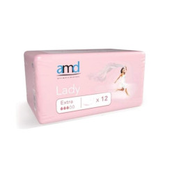 amd Lady Extra inkontinenčné vložky pre ženy 28,5 x 10,8 cm 12 ks