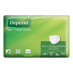 DEPEND Slip SUPER XL priedušné plienkové nohavičky 15 ks