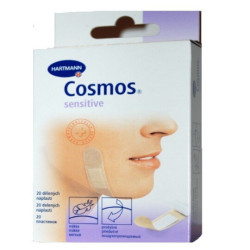 Cosmos Jemná náplasť na rany z netkanej textílie pre citlivú pokožku 19 x 72 mm 20 ks
