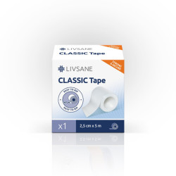 LIVSANE Fixačná páska CLASSIC 2,5cm x 5m cievka 1 ks