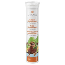 LIVSANE A-Z Multivitamín pre deti šumivé tablety 20 ks