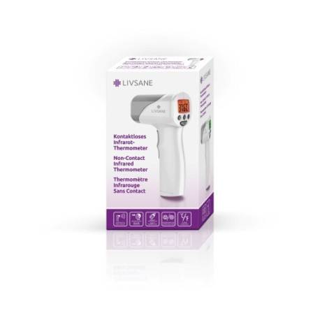 LIVSANE Bezdotykový infračervený teplomer digitálny 1 ks