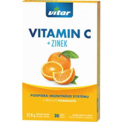 Revital Vitamín C+Zinok s príchuťou pomaranč šumivé tablety 30 ks