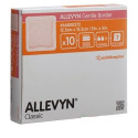 ALLEVYN Gentle Border Krytie na rany 12,5 x 12,5 cm, adhezívne penové krytie 10 ks