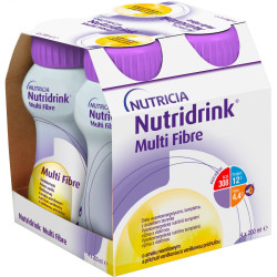 NUTRIDRINK MULTIFIBRE vanilková príchuť 4 x 200 ml