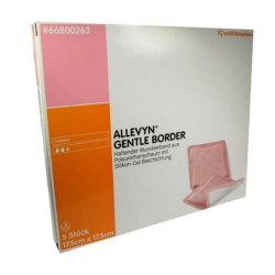ALLEVYN Gentle Border Krytie na rany 17,5 x 17,5 cm adhezivne penove krytie 10 ks