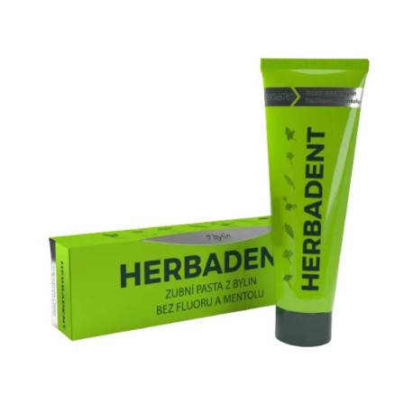 HERBADENT original HOMEO Bylinná zubná pasta bez fluóru a mentolu 100 g