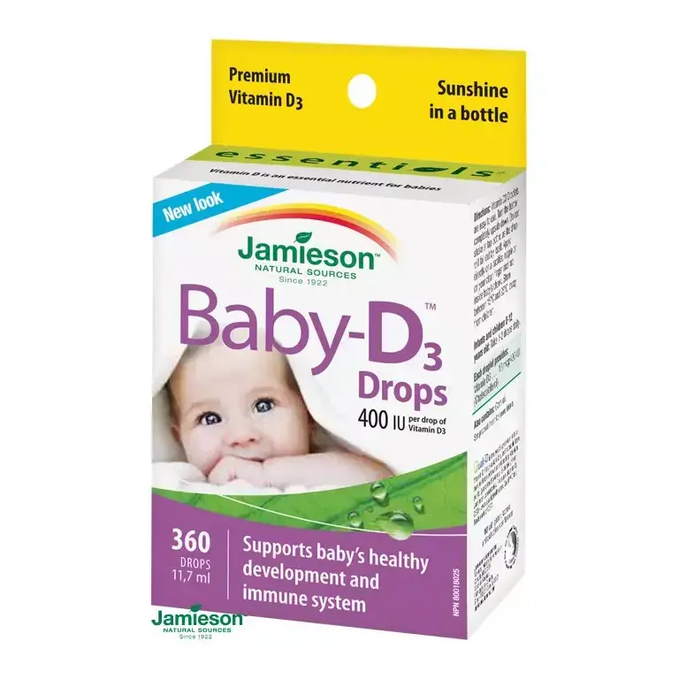 JAMIESON VITAMÍN D BabyD 400 IU kvapky 11,7 ml MEDIKAMENT.sk