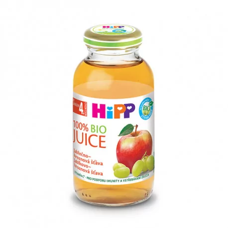 HiPP BIO ŠŤAVA Jablko hrozno 200 ml